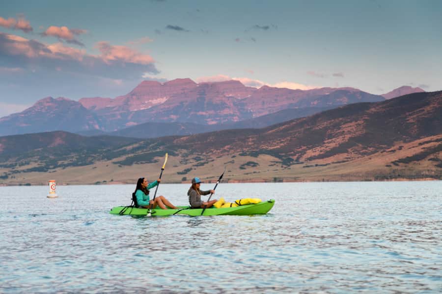 Deer Creek Reservoir stores water from the Provo River and two other rivers and is a part of the Provo River Project. The area became a state park in 1971, allowing for ample recreation both on the reservoir itself and along its 18 miles of shoreline.